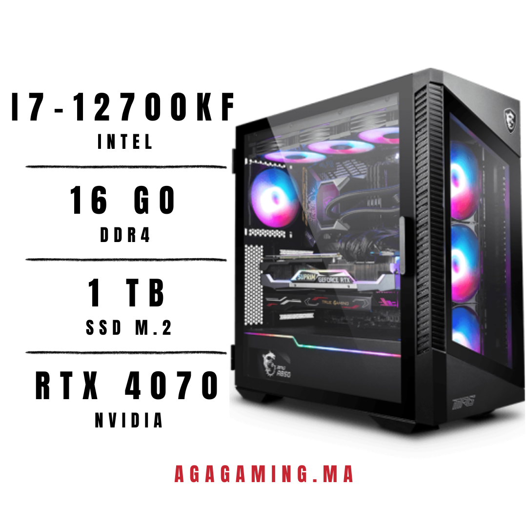 Pc Gamer i7-12700KF/16Gb ddr4/1Tb NVMe/RTX 4070 12Gb Pc Gamer i7-12700KF/16Gb ddr4/1Tb NVMe/RTX 4070 12Gb